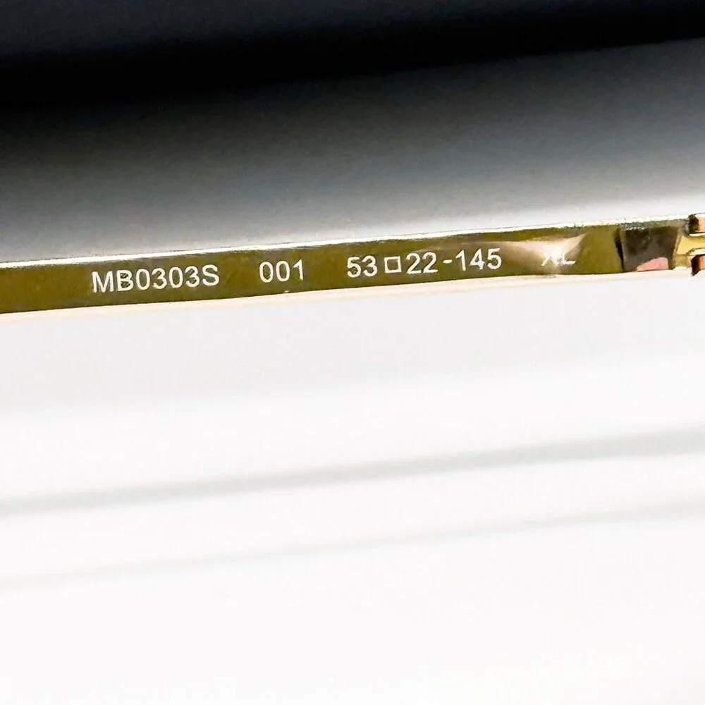 NEW MONTBLANC SUNGLASSES MEN GOLD/GRAY MB0303S 001 EYEWEAR MONTBLANC